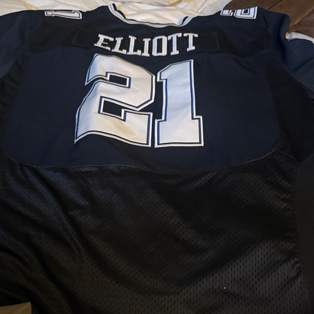 Blue and White Cowboys Football Jersey